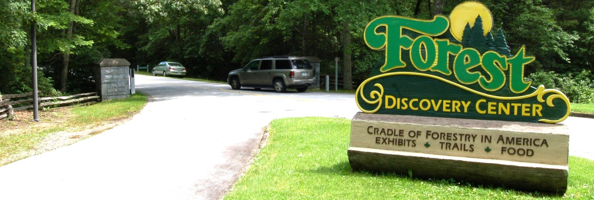 Forestry sign / forest roads with the vehicle!